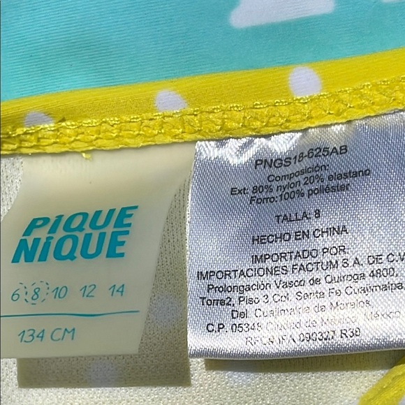 Blue and Yellow Rashguard Swim Set - Picture 3 of 5